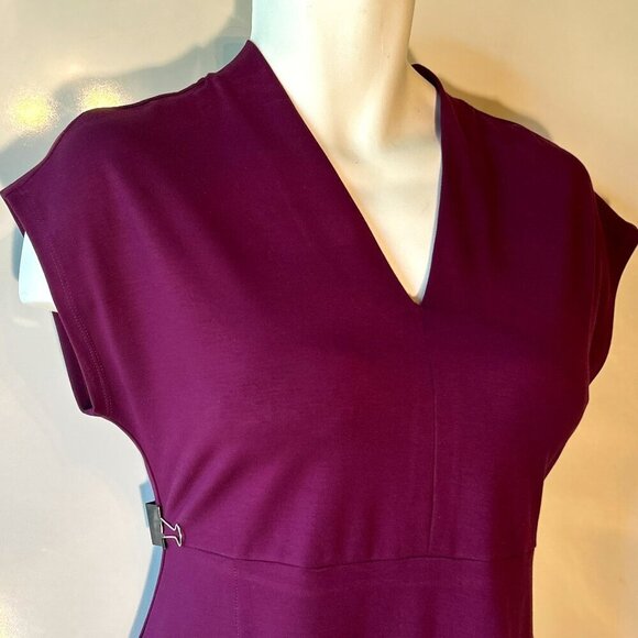 J. Jill Wearever Collection Purple SZ SP Kinit Dress Career Comfy Minimalist - Picture 4 of 10